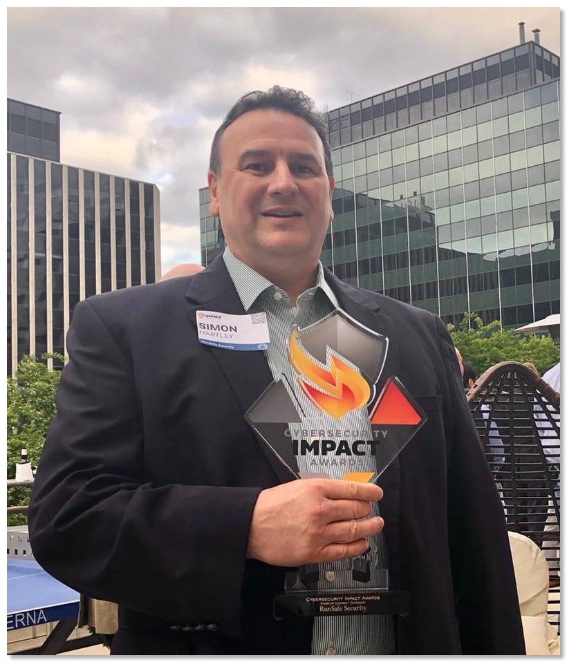 Simon Hartley RunSafe Cyber Tacos Award